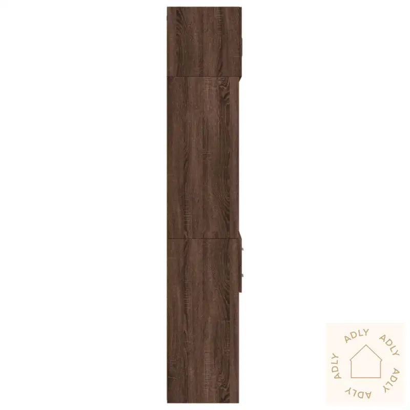 Oppbevaringsskap Brun Eik 70X42,5X225 Cm Konstruert Tre