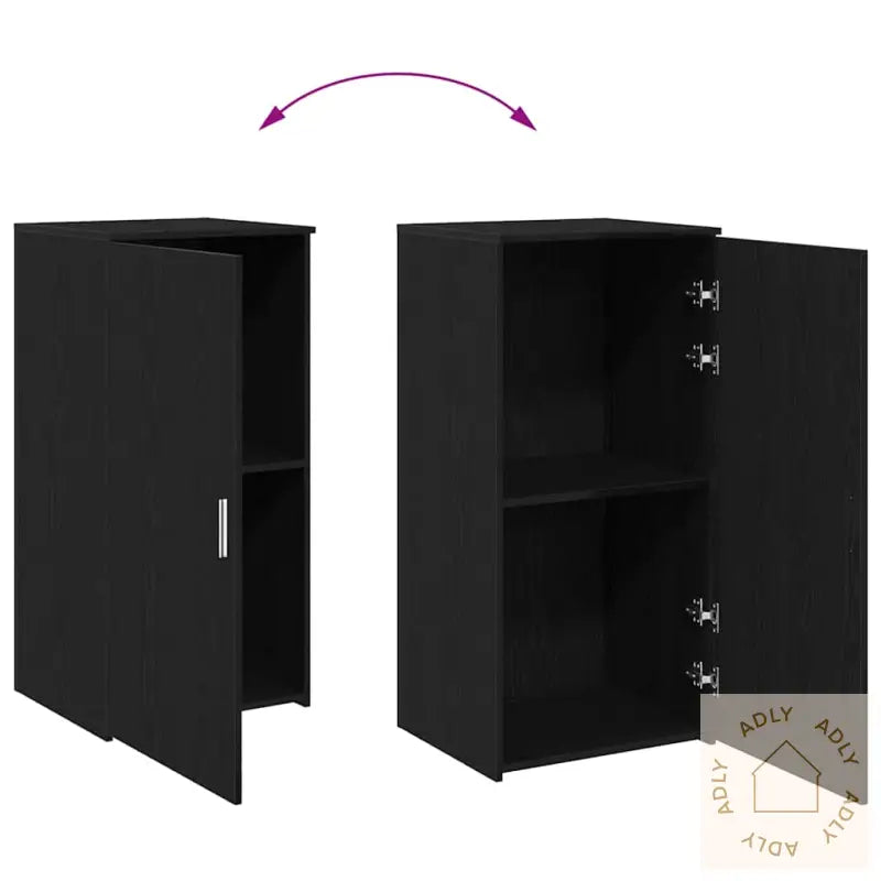 Oppbevaringsskap Svart 50X45X103,5 Cm Konstruert Tre