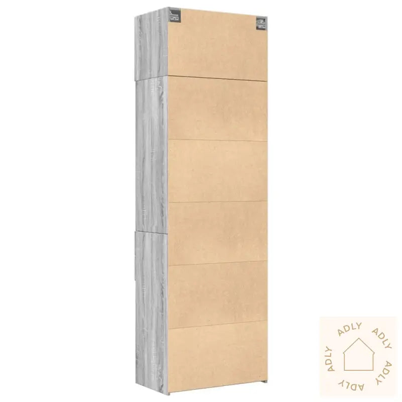 Oppbevaringsskap Grå Sonoma 70X42,5X225 Cm Konstruert Tre