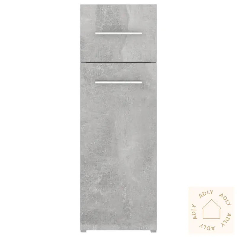 Apotekskap Betonggrå 20X45,5X60 Cm Konstruert Tre