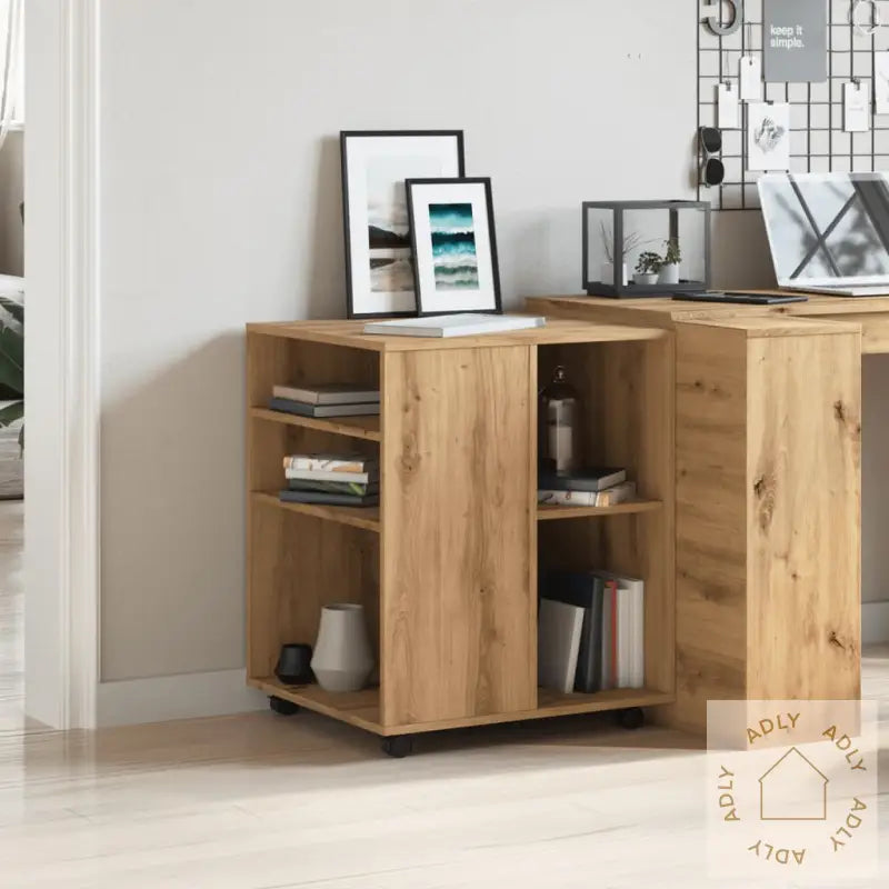 Rulleskap Artisan Eik 60X53X72 Cm Konstruert Tre