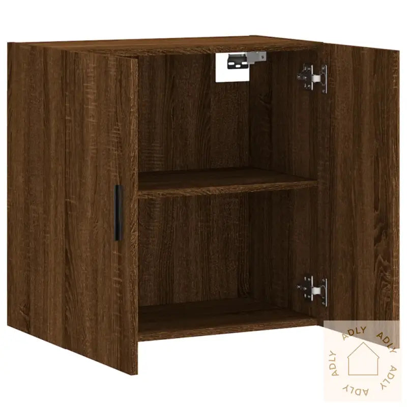 Veggskap Brun Eik 60X31X60 Cm Konstruert Tre