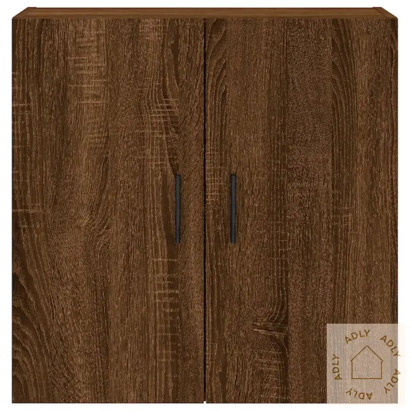 Veggskap Brun Eik 60X31X60 Cm Konstruert Tre