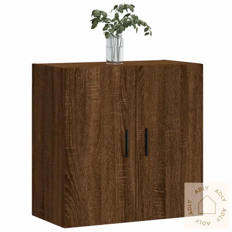 Veggskap Brun Eik 60X31X60 Cm Konstruert Tre