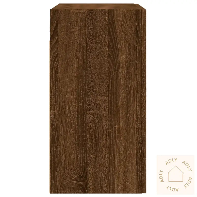 Veggskap Brun Eik 60X31X60 Cm Konstruert Tre