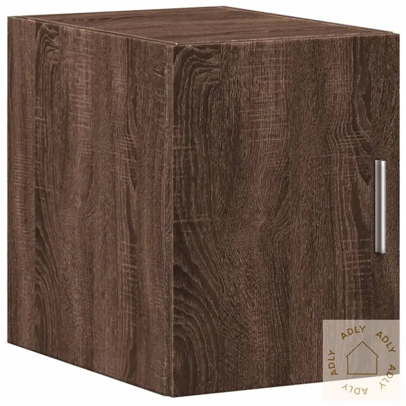 Smalt Oppbevaringsskap Brun Eik 30X42,5X225 Cm Konstruert Tre