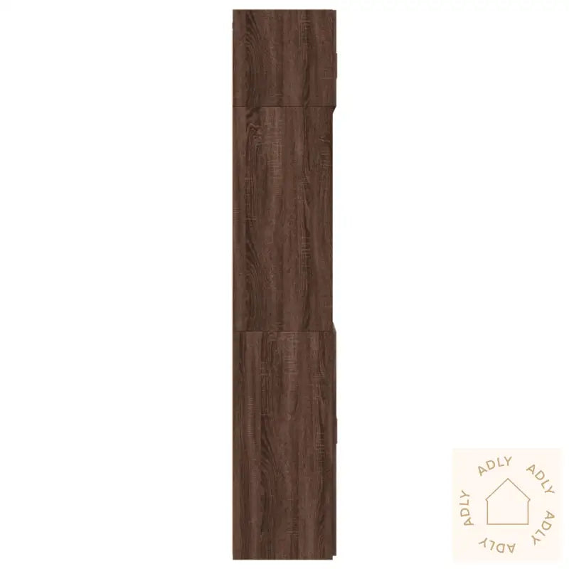 Oppbevaringsskap Brun Eik 70X42,5X225 Cm Konstruert Tre