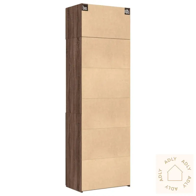 Oppbevaringsskap Brun Eik 70X42,5X225 Cm Konstruert Tre