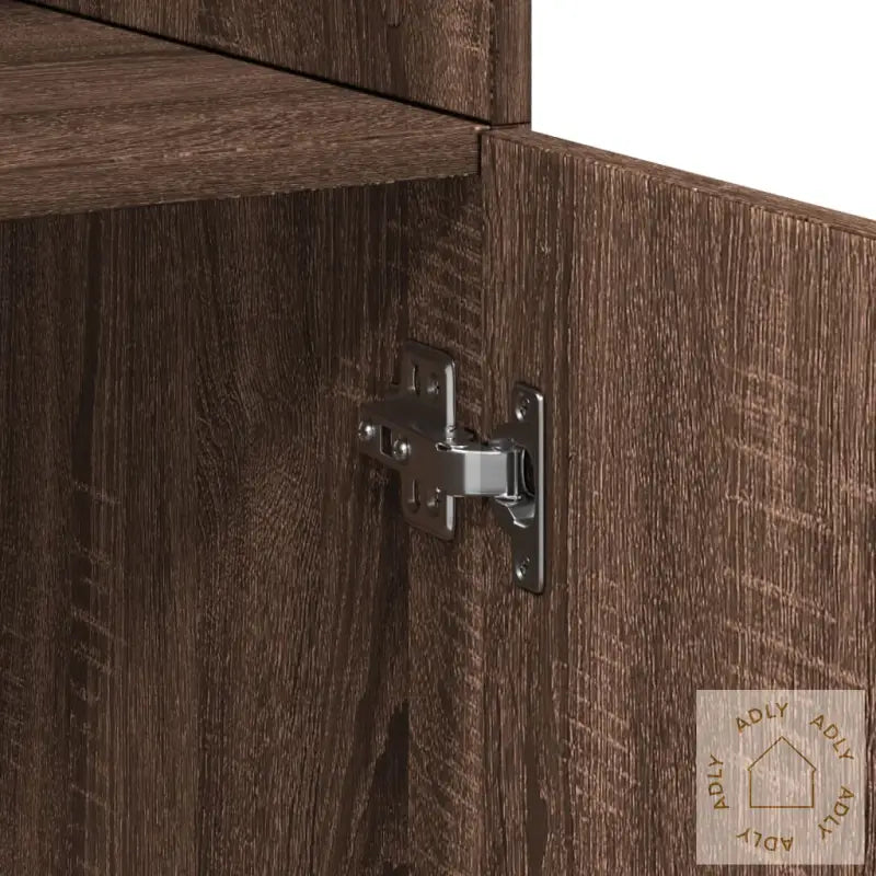 Oppbevaringsskap Brun Eik 70X42,5X225 Cm Konstruert Tre