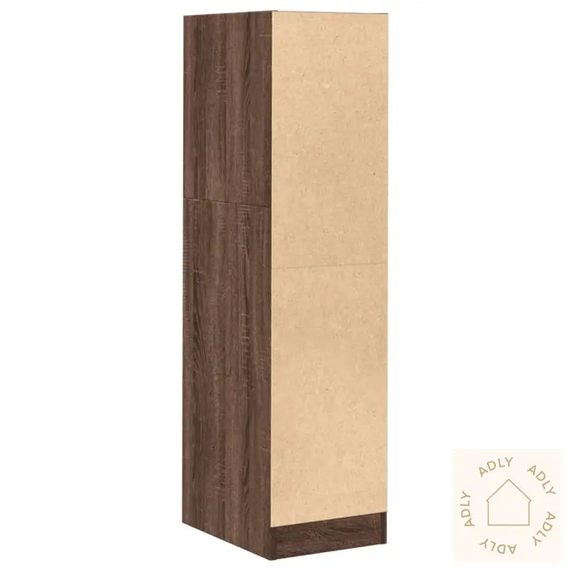 Apotekskap Brun Eik 30X41X118 Cm Konstruert Tre