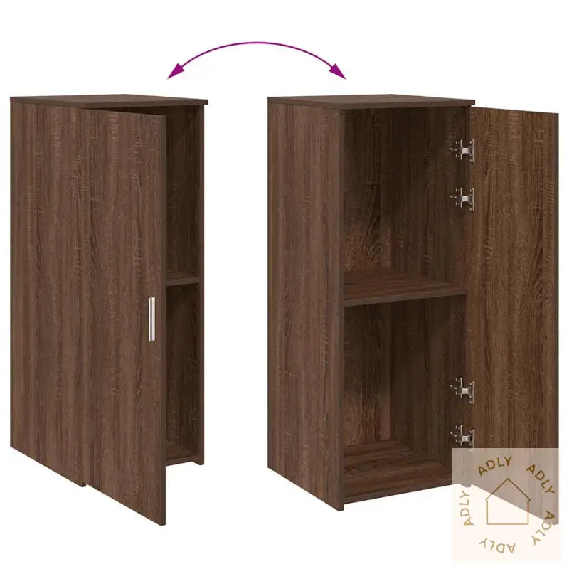 Oppbevaringsskap Brun Eik 40X45X103,5 Cm Konstruert Tre