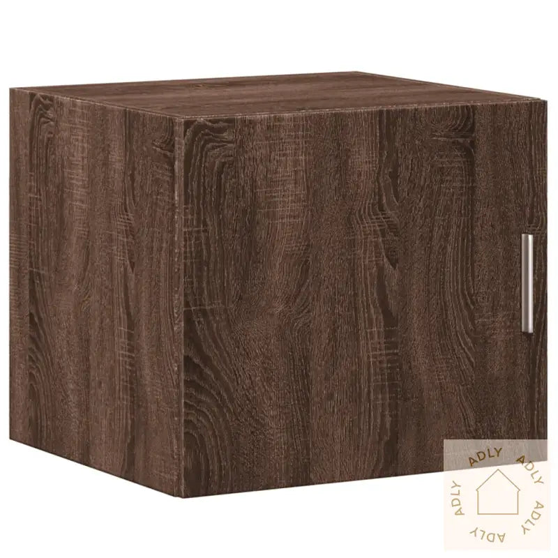 Smalt Oppbevaringsskap Brun Eik 45X42,5X225 Cm Konstruert Tre