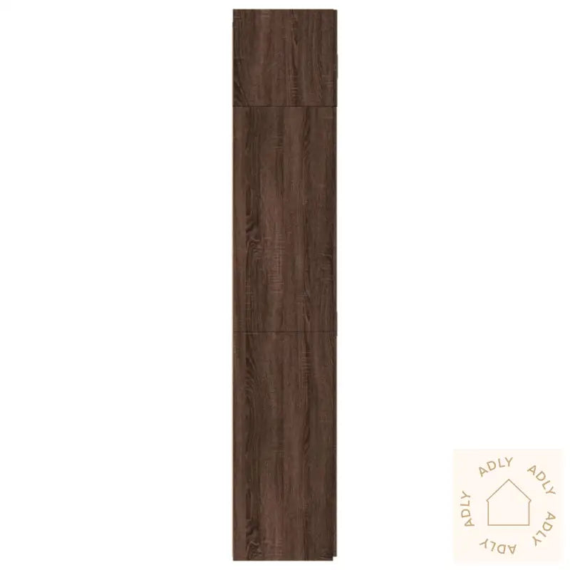 Oppbevaringsskap Brun Eik 80X42,5X225 Cm Konstruert Tre