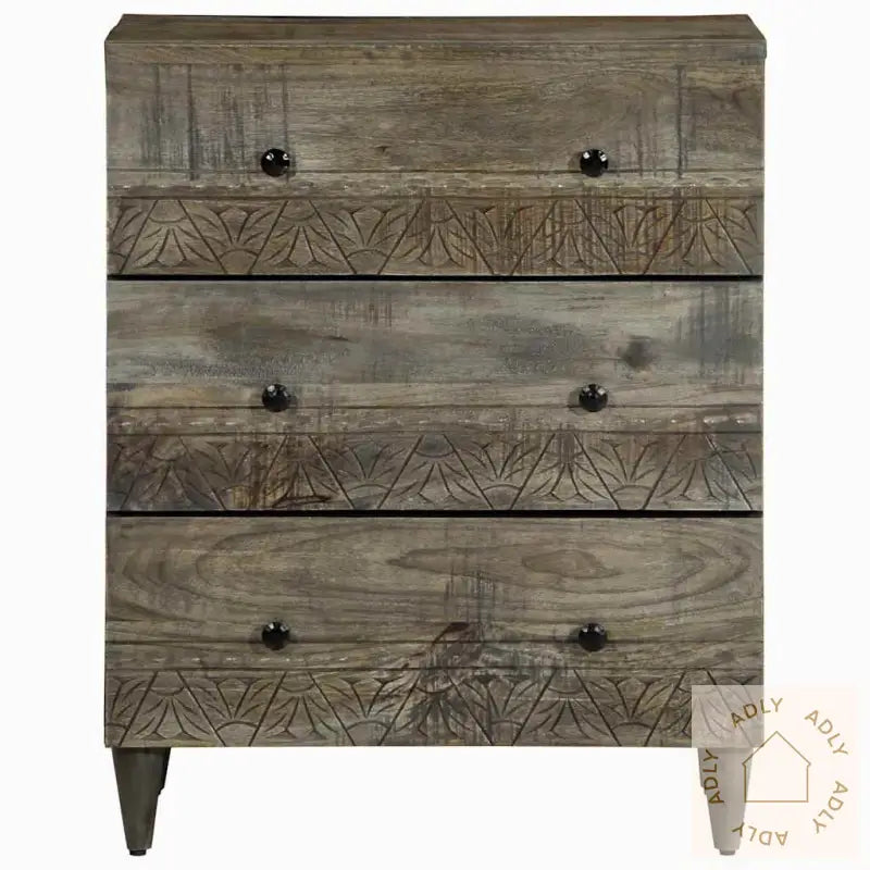 Skjenker 2 Stk Lysegrå 60X33,5X75 Cm Heltre Mango
