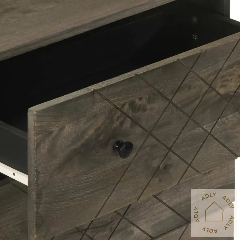 Skjenker 3 Deler Svart 60X33X75 Cm Heltre Mango