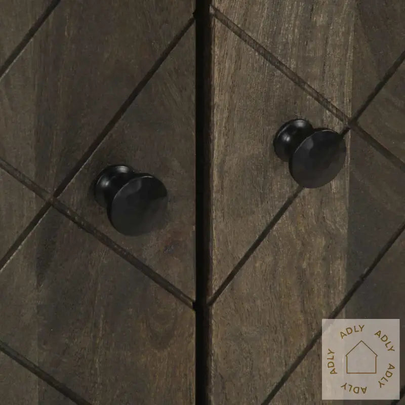 Skjenk Svart 60X33X75 Cm Heltre Mango