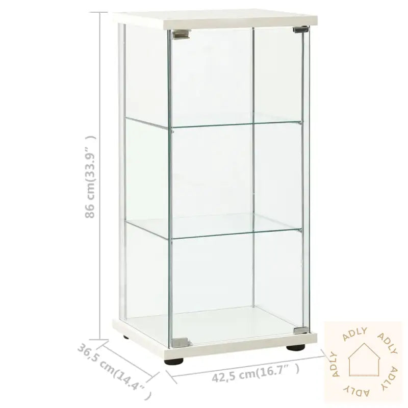 Oppbevaringsskap Herdet Glass Hvit