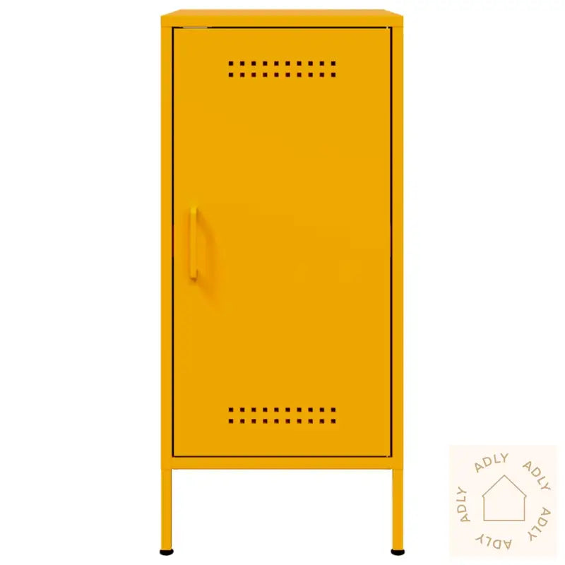 Skjenker 2 Stk Sennepsgul 36X39X79 Cm Stål