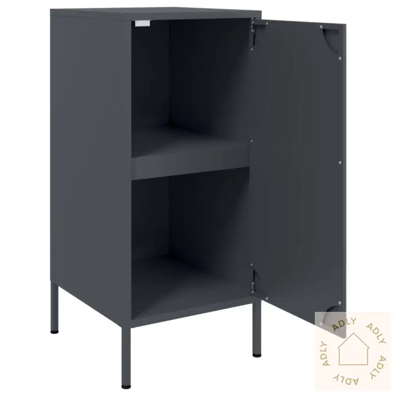 Skjenker 2 Stk Antrasitt 36X39X79 Cm Stål