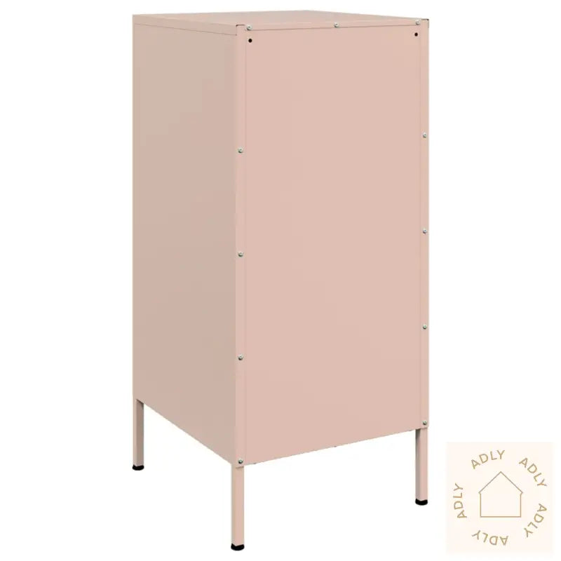Skjenker 2 Stk Rosa 36X39X79 Cm Stål