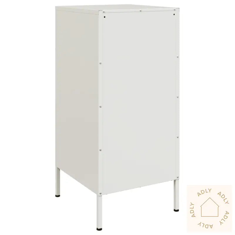 Skjenker 2 Stk Hvit 36X39X79 Cm Stål