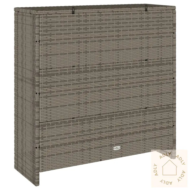 Oppbevaringsskap Grå 100X36X102 Cm Rattan
