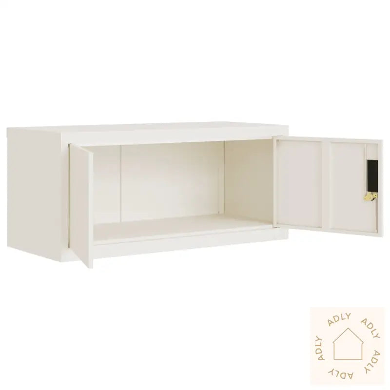 Arkivskap Hvit 90X40X110 Cm Stål