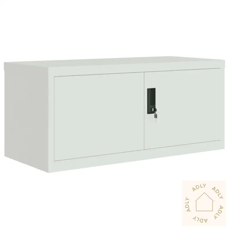 Arkivskap Lysegrå 90X40X110 Cm Stål