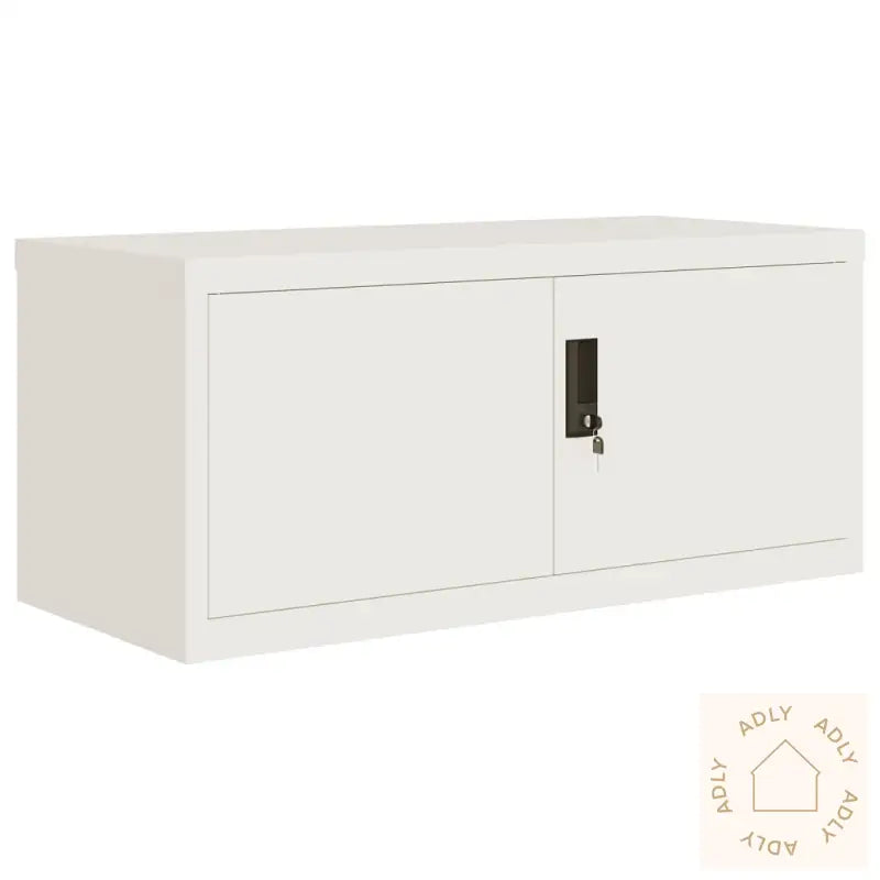 Arkivskap Hvit 90X40X110 Cm Stål