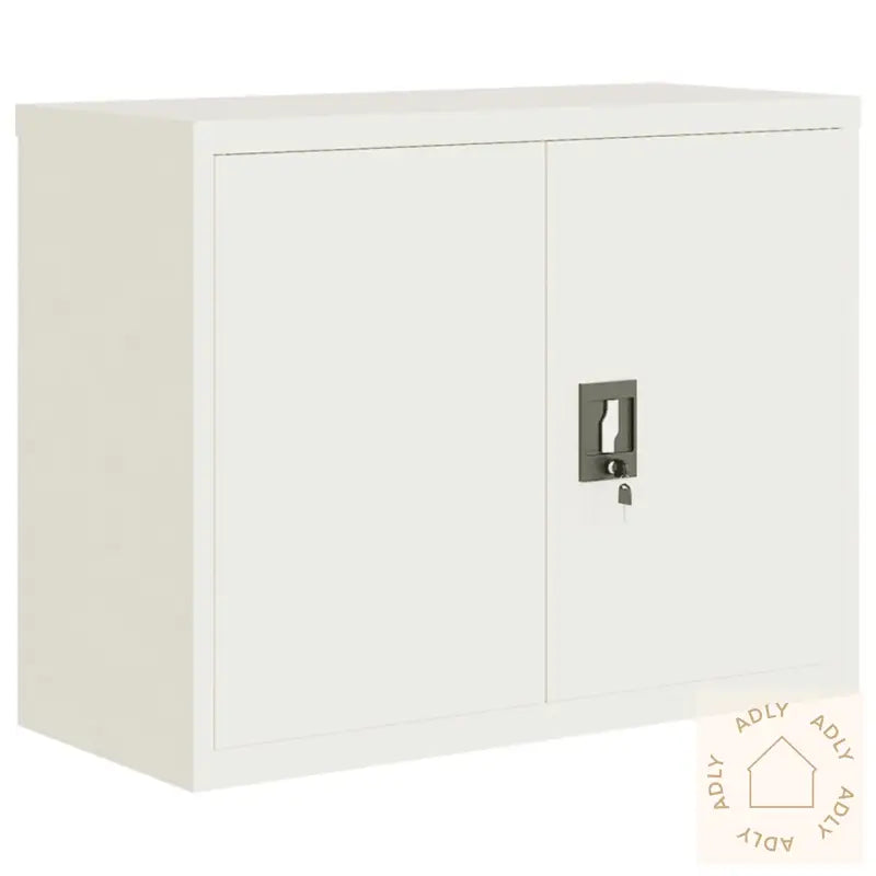 Arkivskap Hvit 90X40X110 Cm Stål