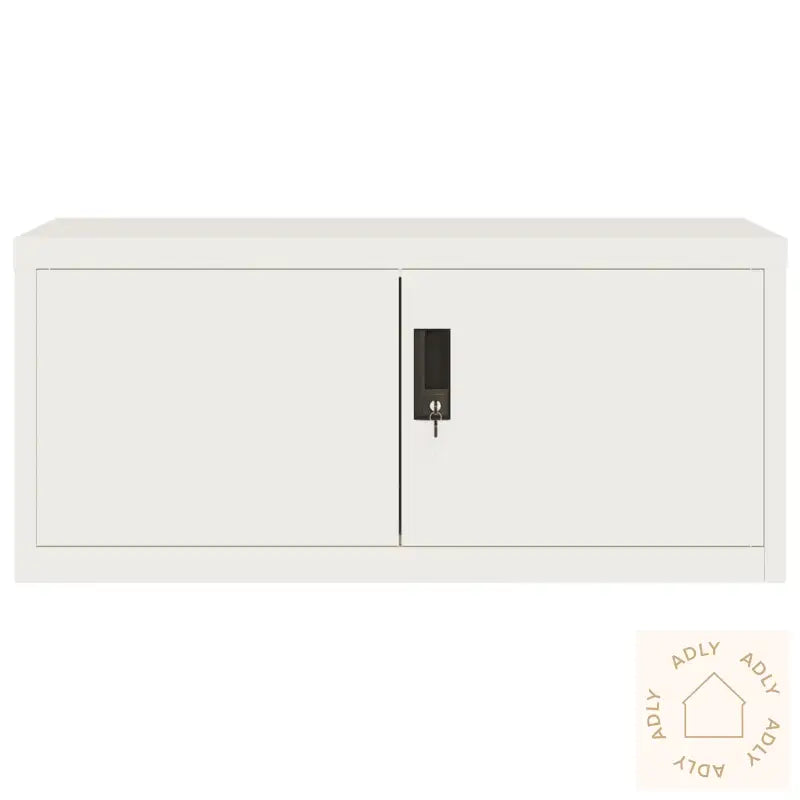 Arkivskap Hvit 90X40X110 Cm Stål