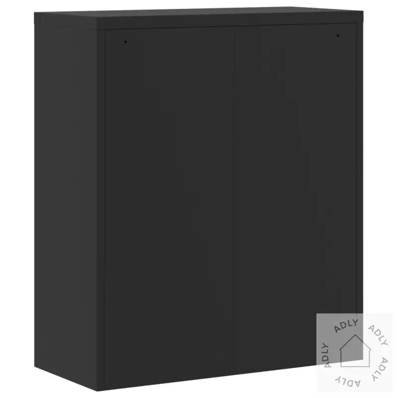 Arkivskap Svart 90X40X145 Cm Stål