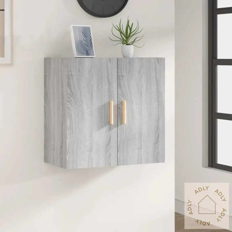 Veggskap Grå Sonoma 60X30X60 Cm Konstruert Tre