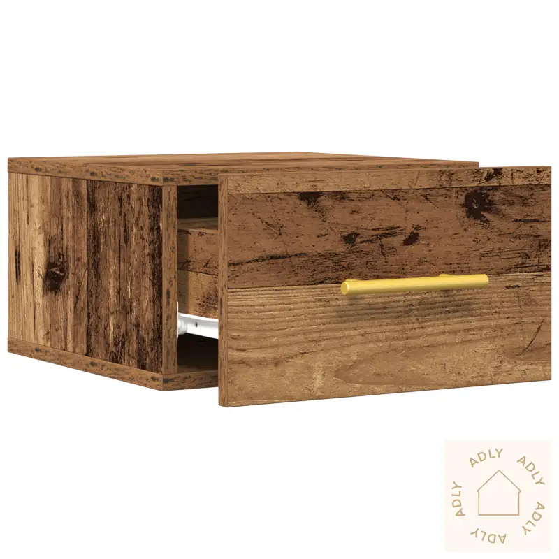 Senghylle Veggmontert Gamle Tre 35X35X20 Cm