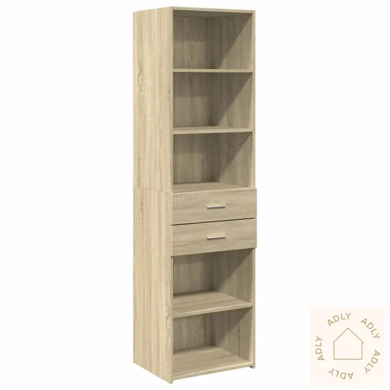 Smalt Oppbevaringsskap Sonoma Eik 50X42,5X225 Cm Konstruert Tre