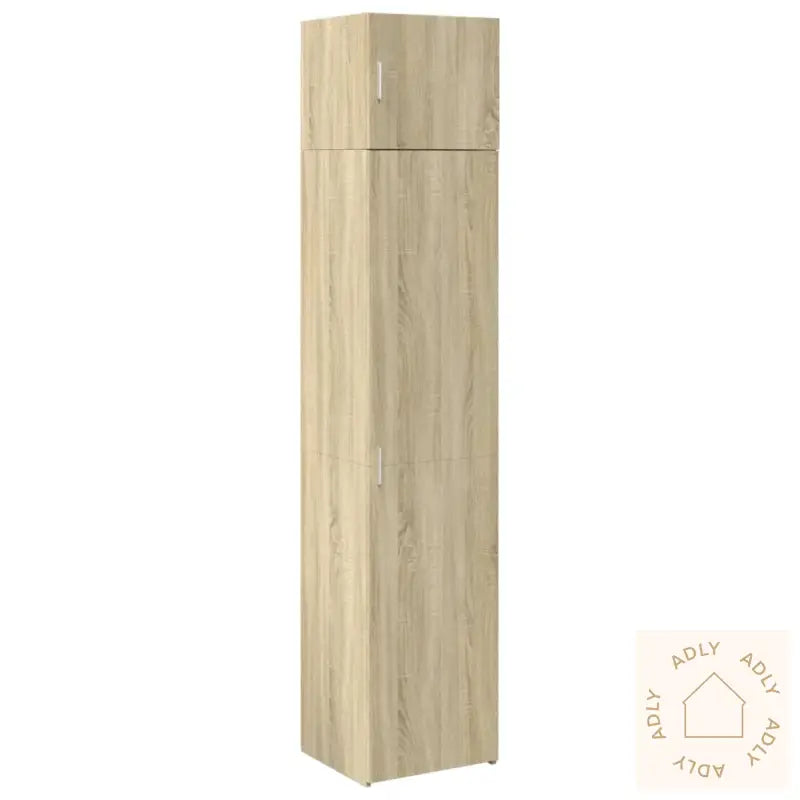 Smalt Oppbevaringsskap Sonoma Eik 45X42,5X225 Cm Konstruert Tre