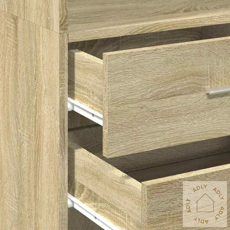 Smalt Oppbevaringsskap Sonoma Eik 50X42,5X225 Cm Konstruert Tre