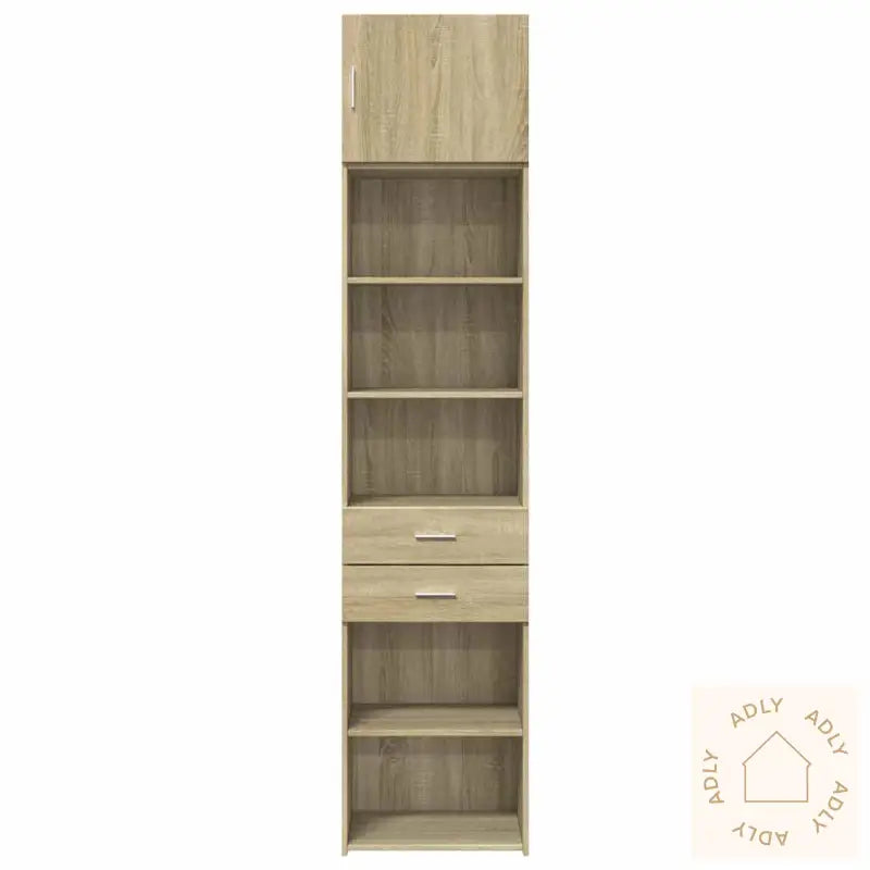 Smalt Oppbevaringsskap Sonoma Eik 50X42,5X225 Cm Konstruert Tre