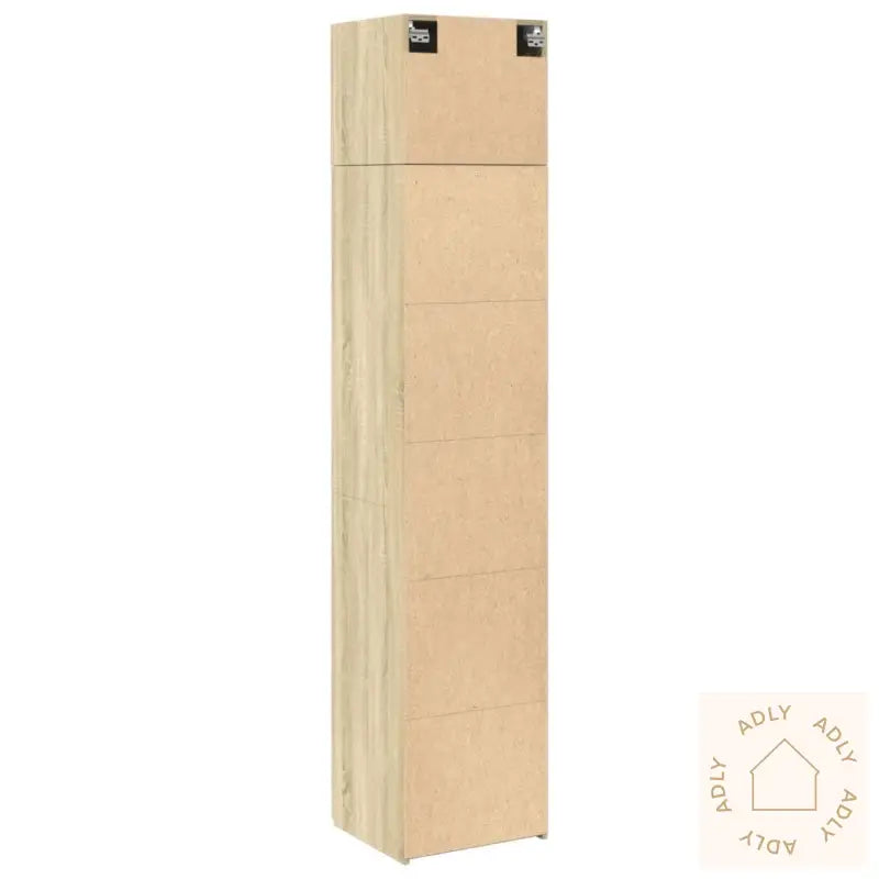 Smalt Oppbevaringsskap Sonoma Eik 45X42,5X225 Cm Konstruert Tre