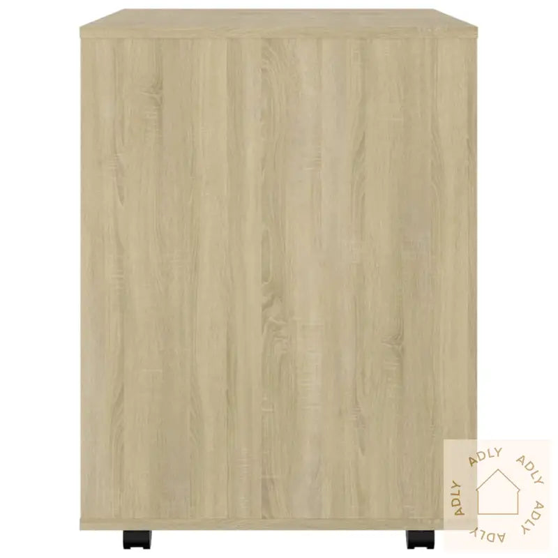 Rulleskap Sonoma Eik 60X53X72 Cm Sponplate