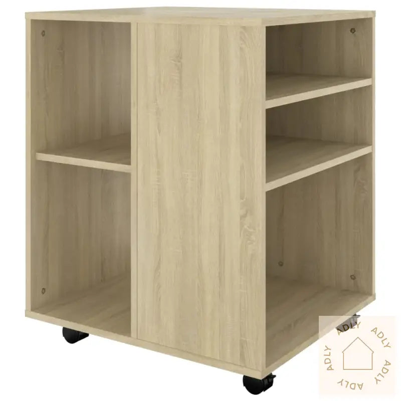 Rulleskap Sonoma Eik 60X53X72 Cm Sponplate