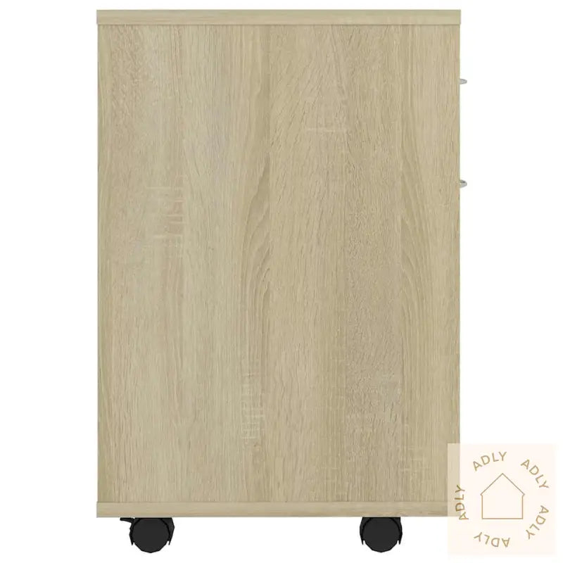 Rulleskap Sonoma Eik 45X38X54 Cm Konstruert Tre