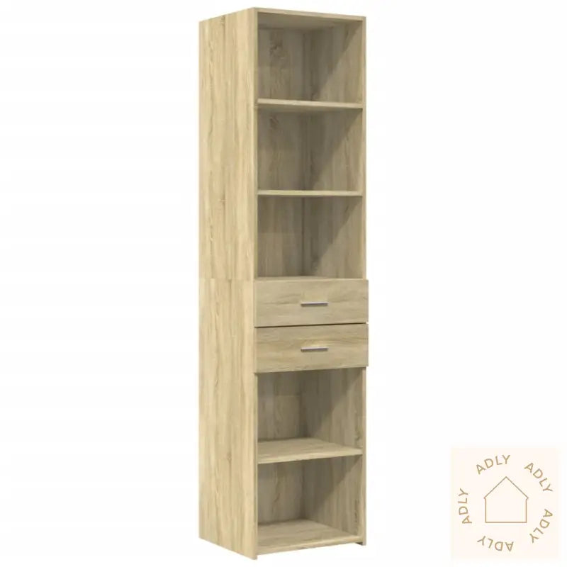 Smalt Oppbevaringsskap Sonoma Eik 45X42,5X225 Cm Konstruert Tre