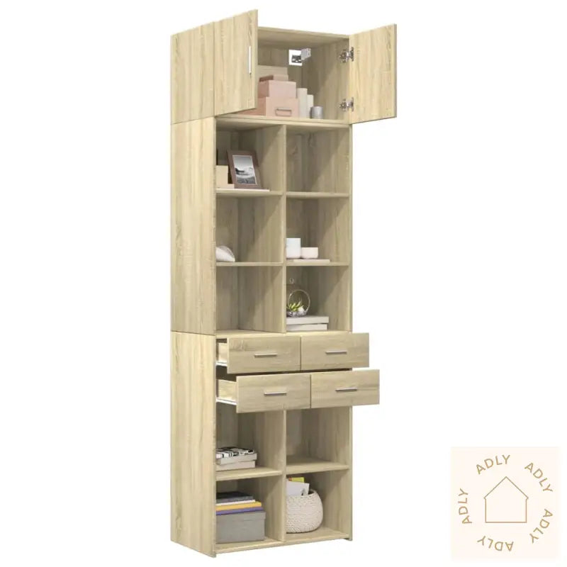 Oppbevaringsskap Sonoma Eik 70X42,5X225 Cm Konstruert Tre