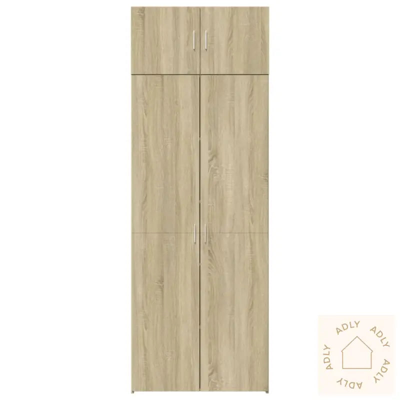 Oppbevaringsskap Sonoma Eik 80X42,5X225 Cm Konstruert Tre