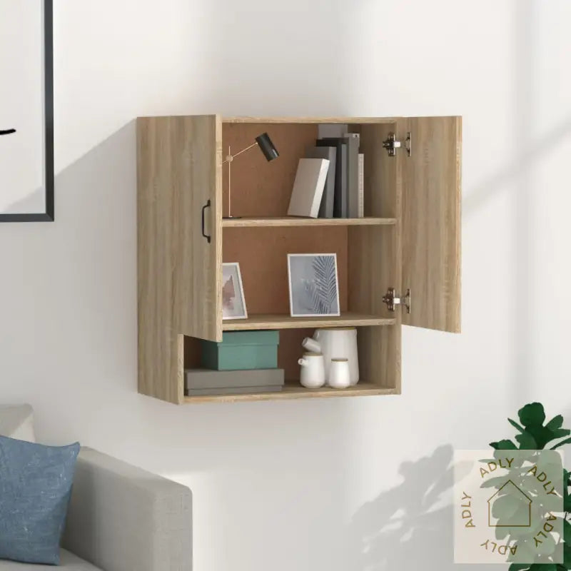 Veggskap Sonoma Eik 60X31X70 Cm Konstruert Tre