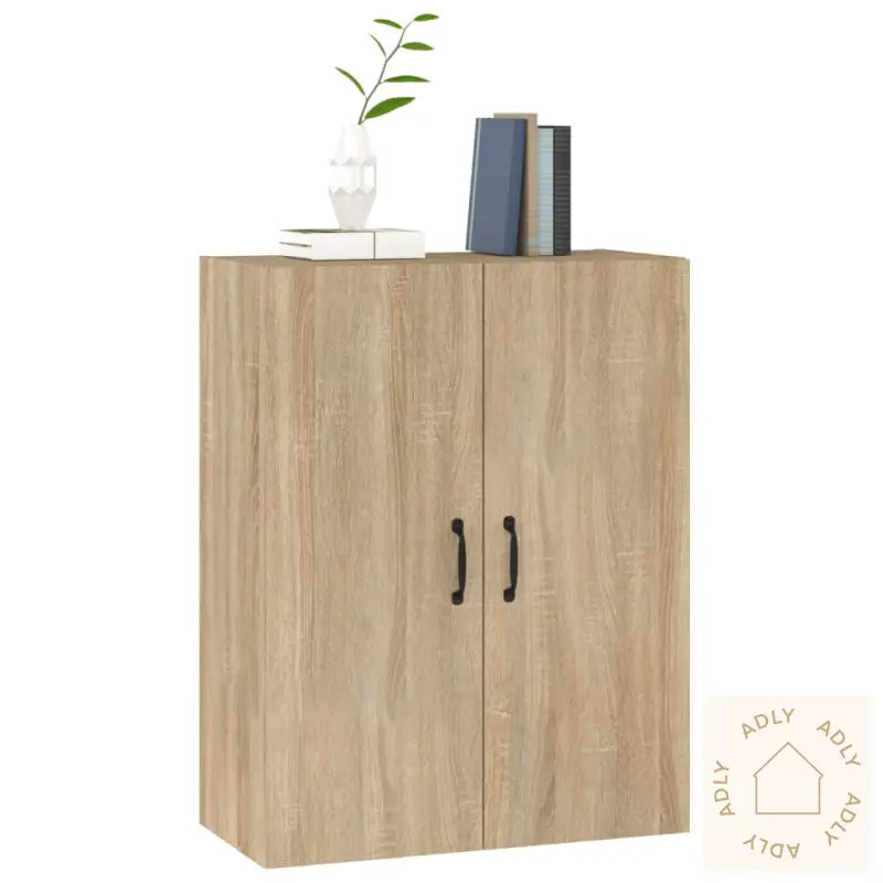 Veggskap Sonoma Eik 69,5X34X90 Cm Konstruert Tre