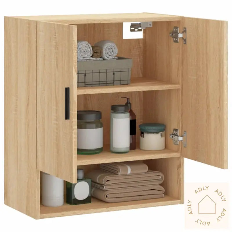 Veggskap Sonoma Eik 60X31X70 Cm Konstruert Tre