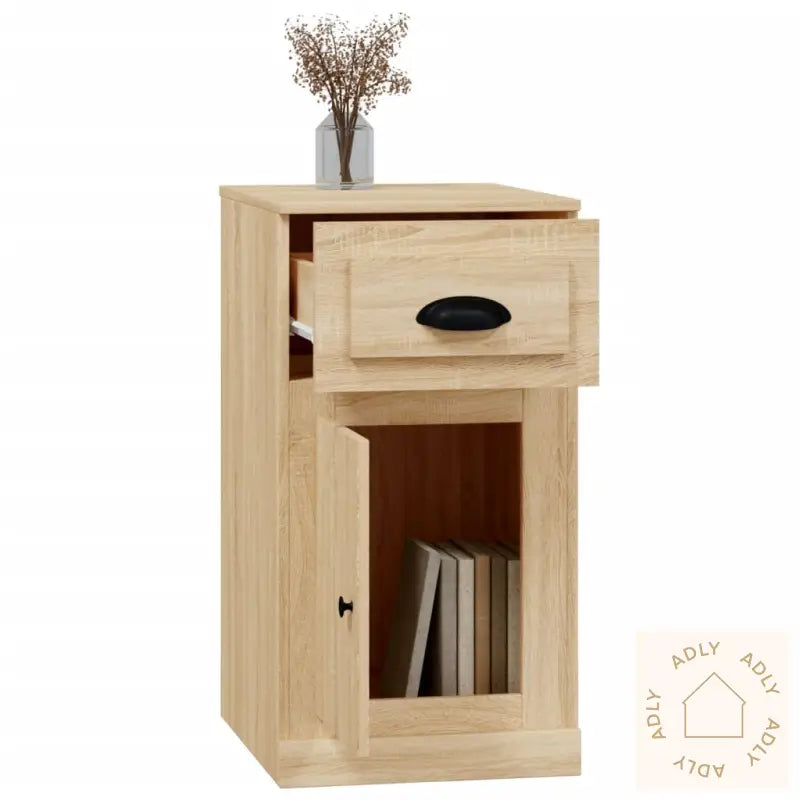Sideskap Med Skuff Sonoma Eik 40X50X75 Cm Konstruert Tre