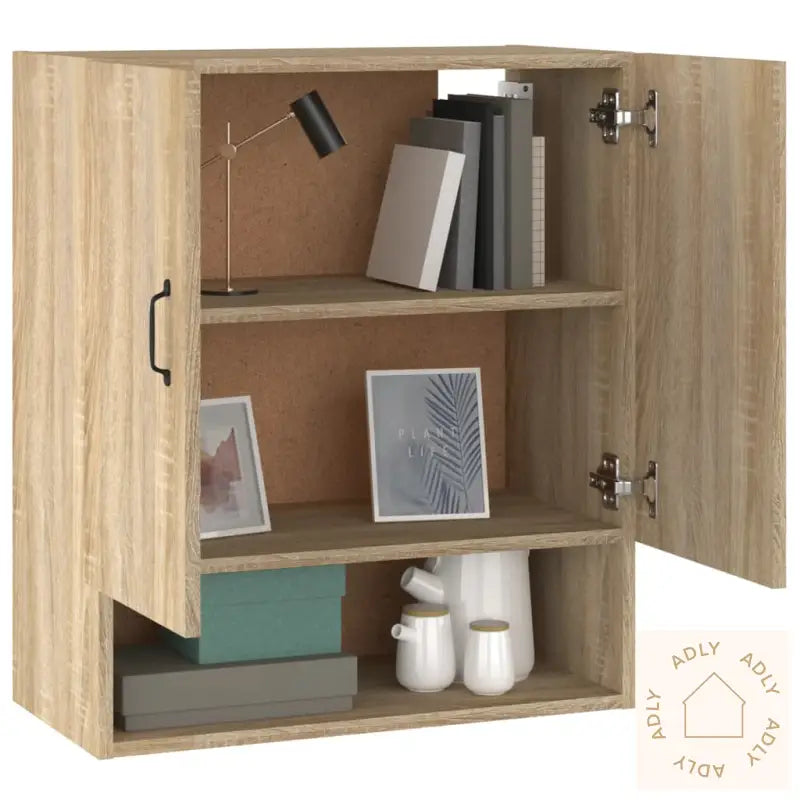 Veggskap Sonoma Eik 60X31X70 Cm Konstruert Tre